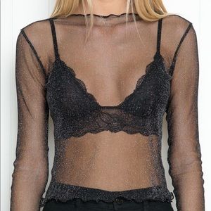 brandy Melville Rene Glitter Top